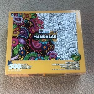 Color a puzzle! Creative color mandala 500pc puzzle